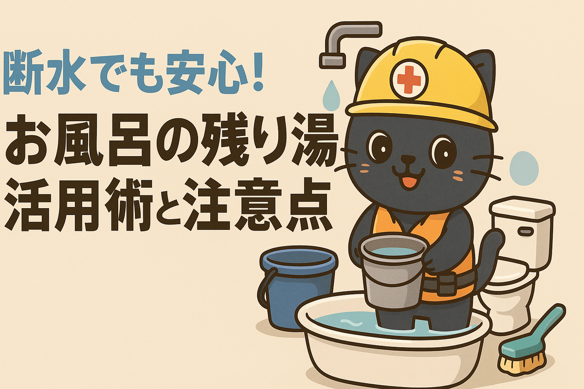 断水 お風呂の残り湯 活用 アイキャッチ画像