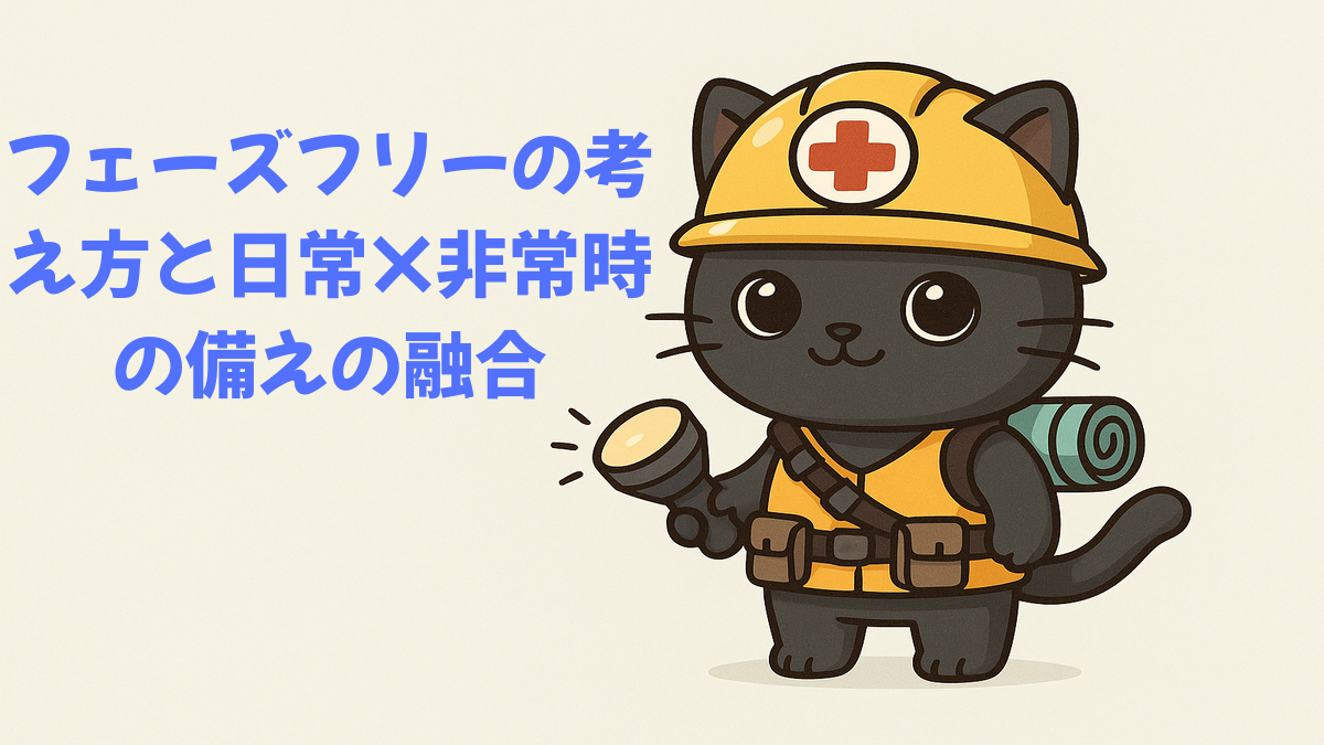 フェーズフリーな備えのイメージ(非常時と日常をつなぐグッズ)