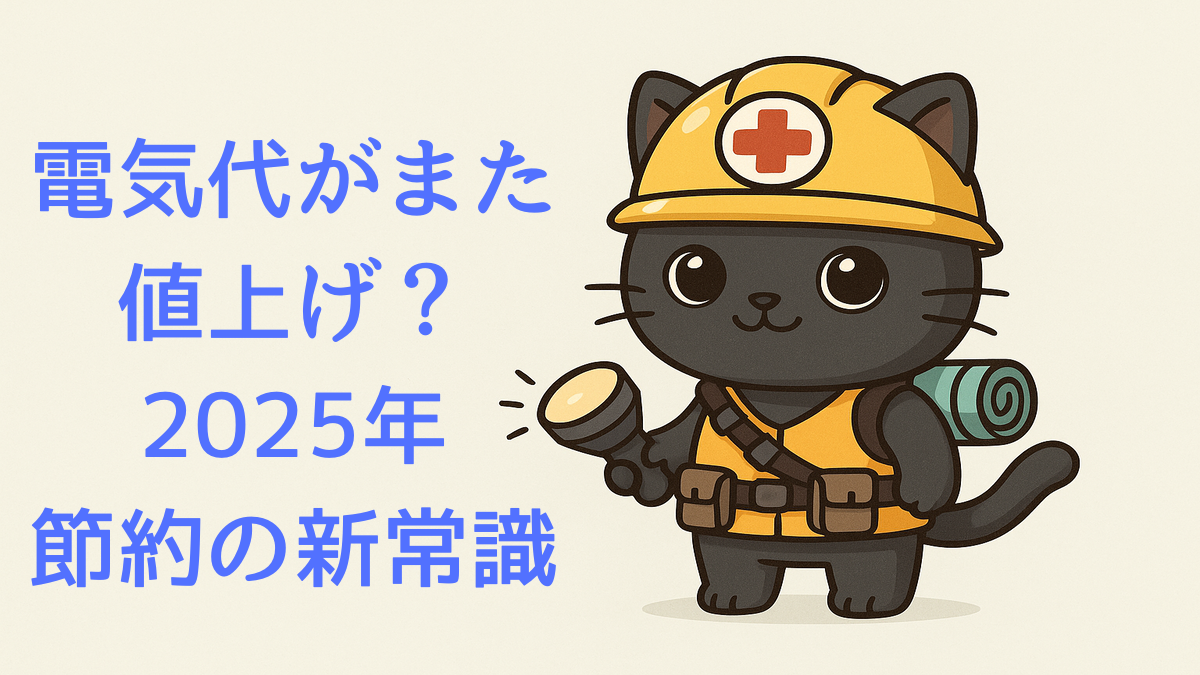 2025年の電気代が値上げされた理由と節約対策の概要を解説