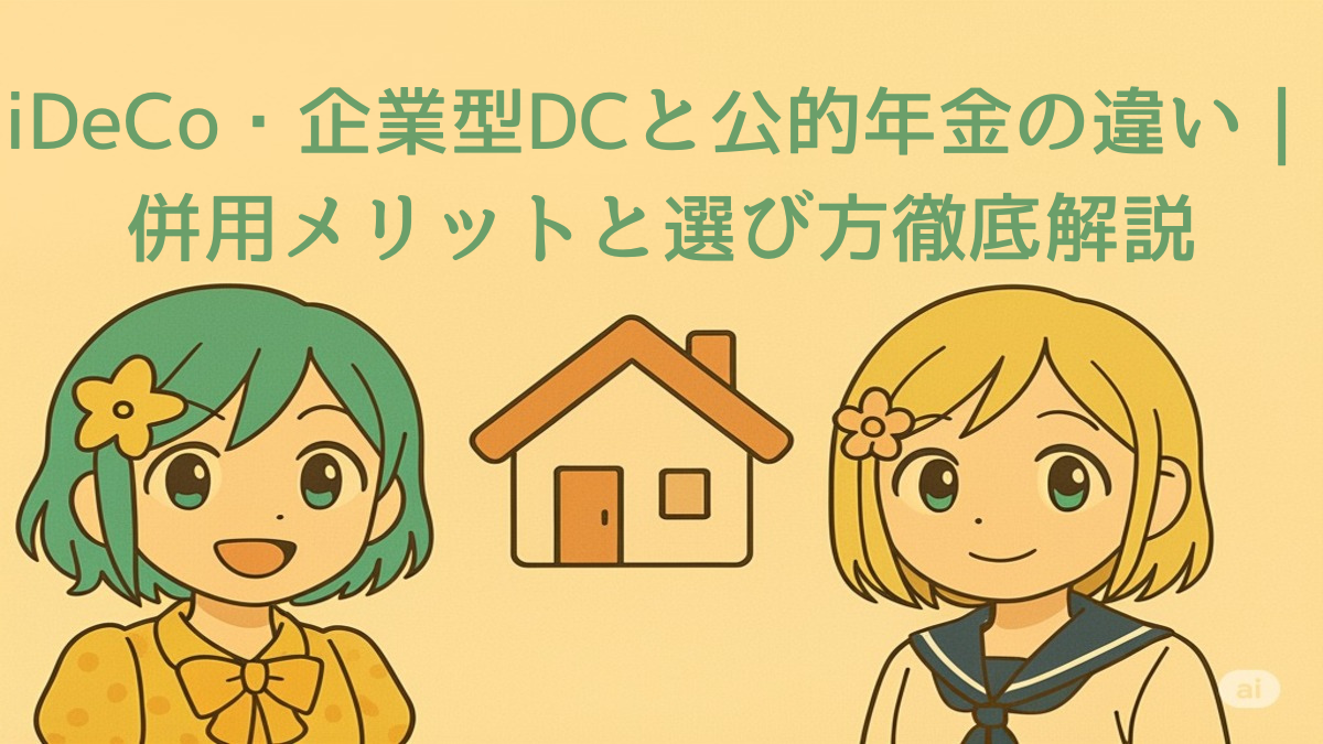 iDeCo・企業型DCと公的年金の違いと併用メリット