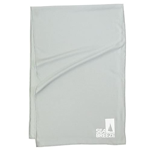 [シーブリーズ] SEABREEZE クールタオル 冷却タオル 95×30cm 1枚 アウトドア スポーツ グレー