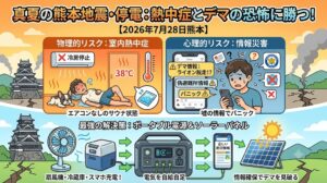 【熊本地震・警戒中】真夏停電の恐怖！今すぐ家族とペットを守る暑さ対策