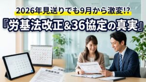2026年労働基準法改正見送り！36協定の激変と今備える企業防衛