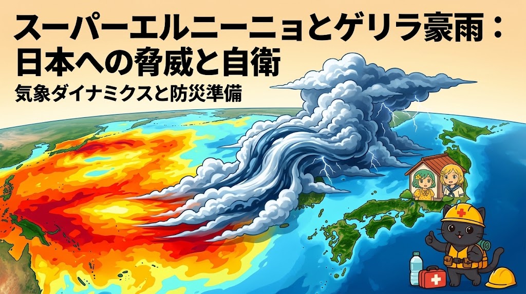 スーパーエルニーニョと千葉豪雨！茨城初上陸台風や二次災害の防衛策