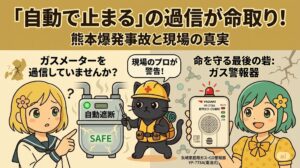 【保安員の警告】「ガスメーターは止まる？」熊本イオンや千葉のガス漏れ爆発事故に学ぶ罠のアイキャッチ