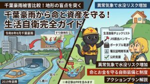 千葉豪雨の被害比較！2026と2019で重なった水没地帯と命の自衛策