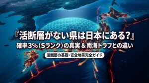 活断層がない県は日本にある？確率3%（Sランク）の本当の危険度と正断層・南海トラフとの違い