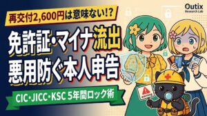 運転免許証画像・マイナンバー流出の悪用を防ぐ信用情報機関への本人申告と再交付の限界を解説するミントとプラチナとクロマル