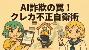AI悪用フィッシング詐欺の見破り方とクレジットカード不正利用を防ぐ生活自衛術のアイキャッチ画像